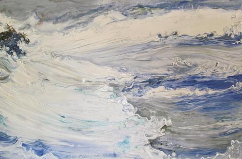 “The Angry Waters”Acrylics on Canvas 24”x36” $450